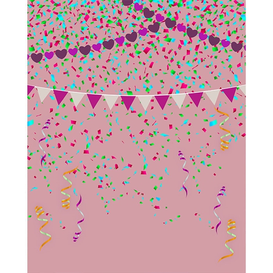 Princess Confetti Printed Backdrop
