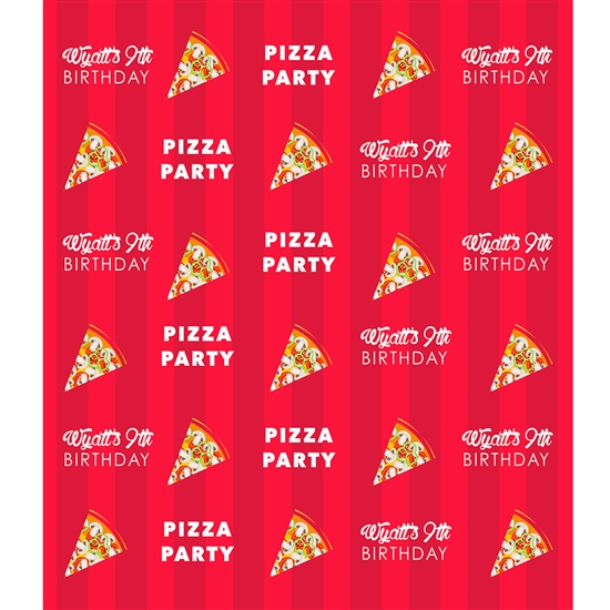 Pizza Party Custom Backdrop