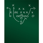 Game Plan Chalkboard Printed Backdrop