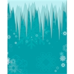 Frozen Icicle Printed Backdrop