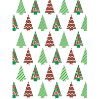 Christmas Candy Trees Backdrop
