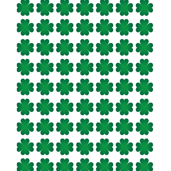 St. Patty's Clovers Printed Backdrop