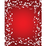 Speckled Valentine Hearts Printed Backdrop