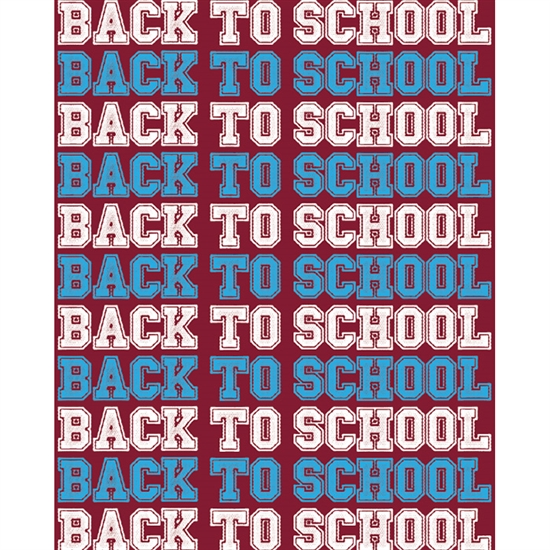 Back to School Printed Backdrop