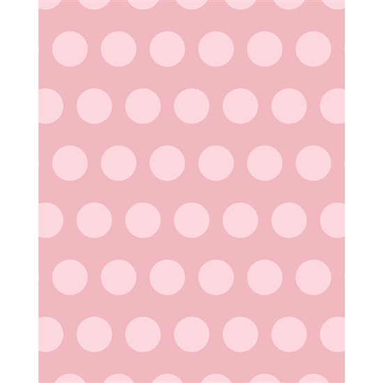 Rosy Polks Dots Printed Seamless Paper