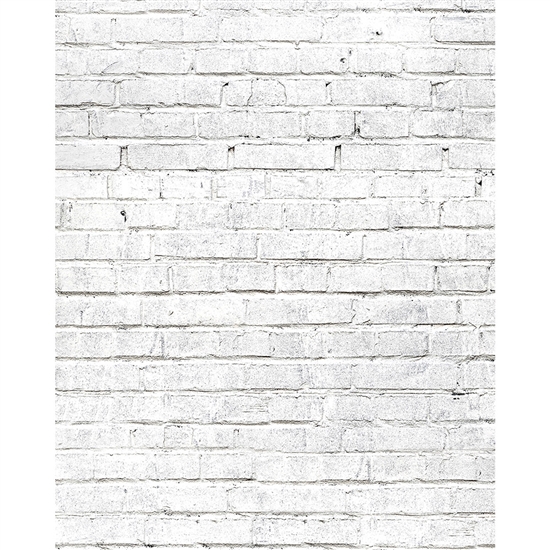 White Brick Printed Seamless Paper