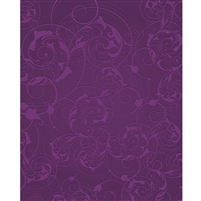 Purple Floral Swirls Printed Backdrop