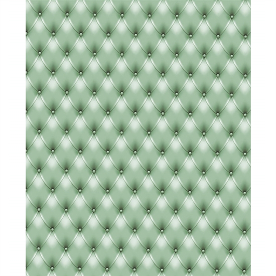 Green Tufted Printed Backdrop
