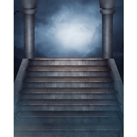 Mausoleum Stairs Printed Backdrop