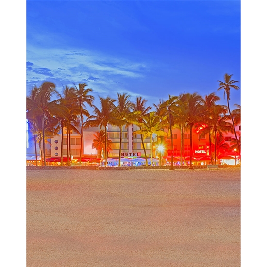 Miami Beach Printed Backdrop