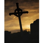 Memorial Cross Printed Backdrop