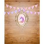 Vintage Unicorn Custom Birthday Printed Backdrop