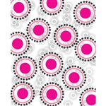 Retro Pink Circles Printed Backdrop