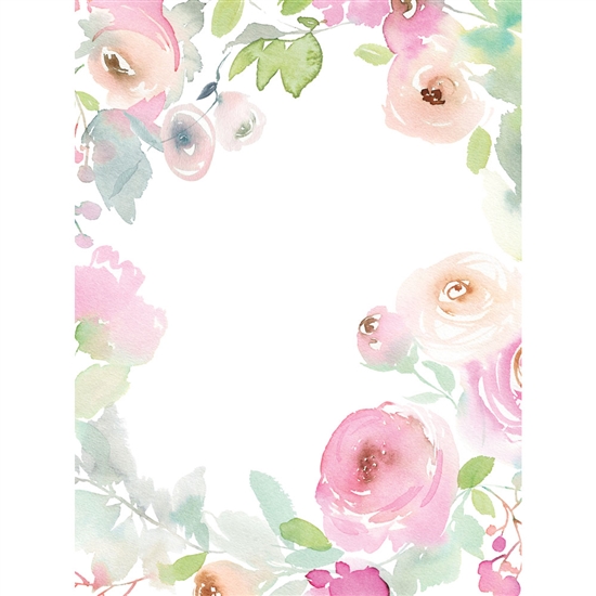 Flower Vignette Printed Backdrop