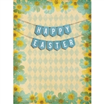 Vintage Easter Printed Backdrop