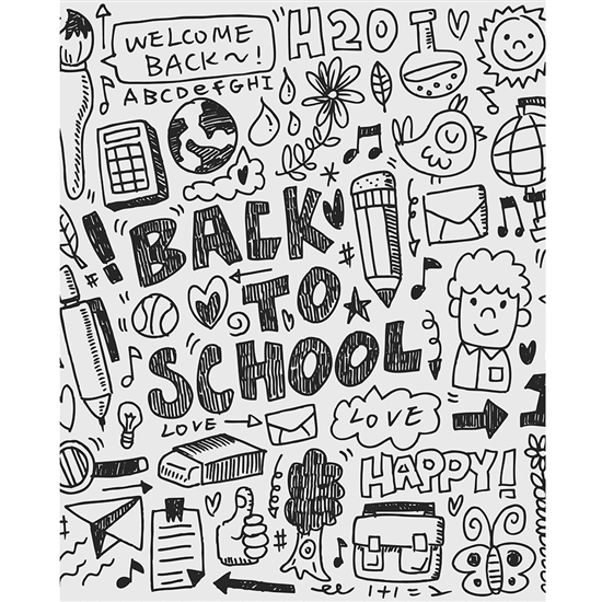 Welcome Back to School Printed Backdrop