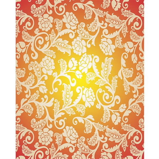 Yellow, Orange & Cream Roses Printed Backdrops