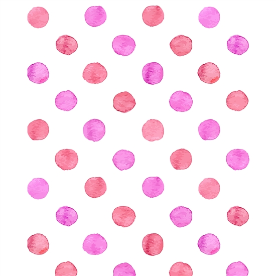 Rose Polka Dots Printed Backdrop