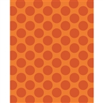 Orange Polka Dot Printed Backdrop