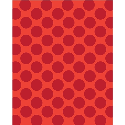 Red & Orange Polka Dot Printed Backdrop