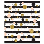 Abstract Dots on Stripes Printed Backdrop