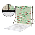 Mustaches & Naughty or Nice Vinyl Backdrop Kit