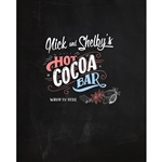 "Hot Cocoa Bar" Custom Printed Backdrop