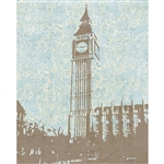 Vintage Big Ben Printed Backdrop