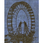 Vintage Ferris Wheel Printed Backdrop