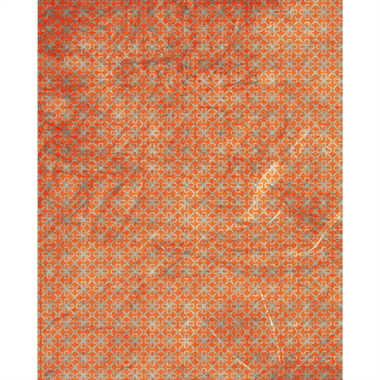 Worn Orange Flowers Printed Backdrop