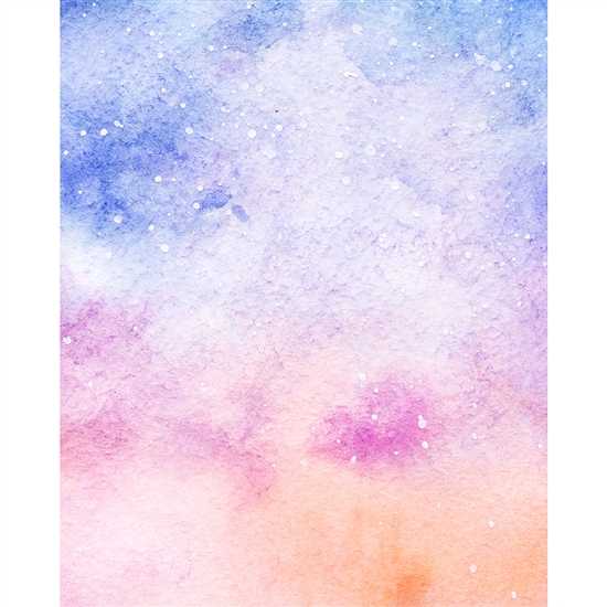 Galaxy Watercolor Printed Backdrop