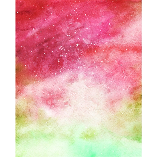 Watercolor Nebula Printed Backdrop