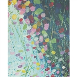 Abstract Flowers Printed Backdrop