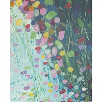 Abstract Flowers Printed Backdrop
