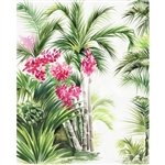 Bamboo Palm Trees Printed Backdrop