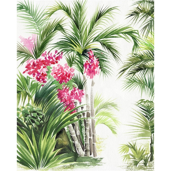 Bamboo Palm Trees Printed Backdrop