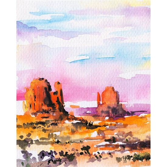 Monument Valley Printed Backdrop