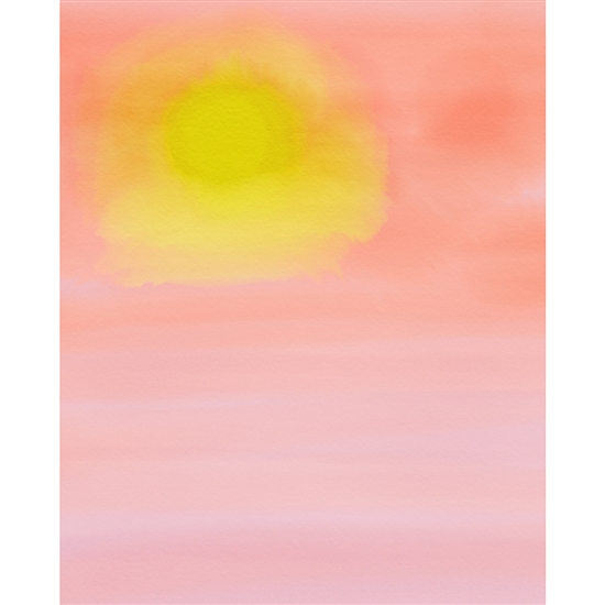 Pink Sunset Printed Backdrop