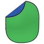 Chroma Key Green / Blue Collapsible & Reversible Backdrop