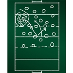 Football Play Chalkboard Printed Backdrop