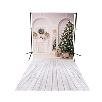 Classic Christmas Floor Extended Printed Backdrop