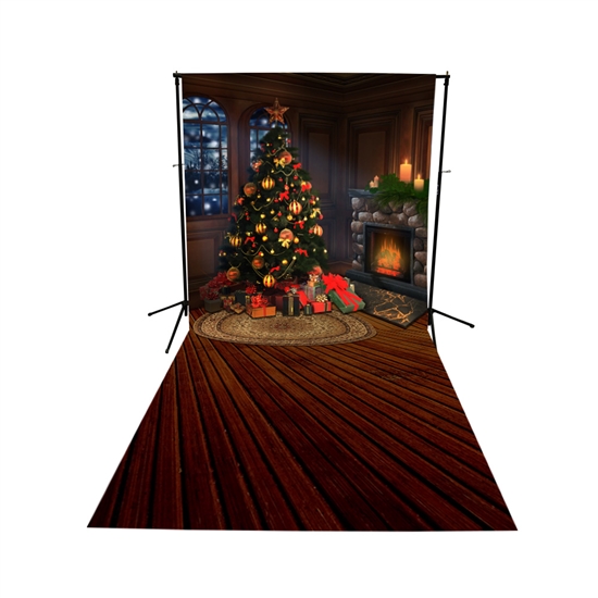 The Night of Christmas Eve Floor Extended Printed Backdrop