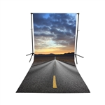 Open Road Floor Extended Printed Backdrop
