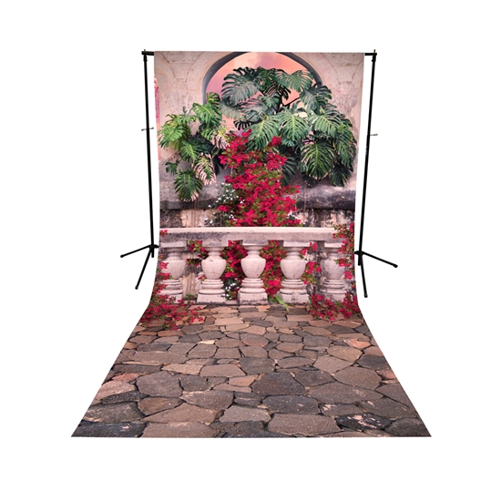 Sunset Terrace Floor Extended Printed Backdrop