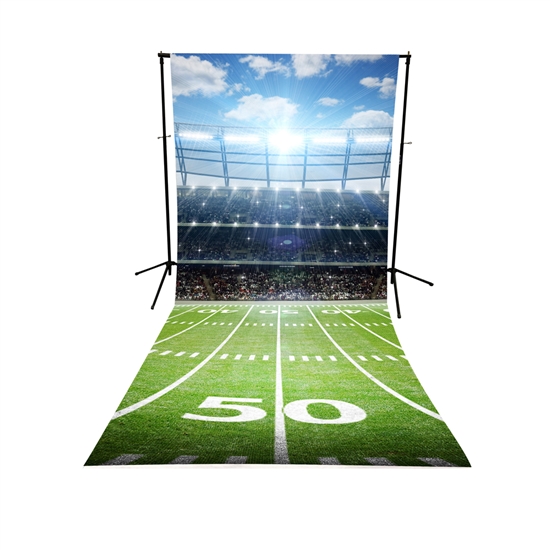 Football Field Floor Extended Printed Backdrop