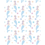 Mermaid Pattern Printed Backdrop