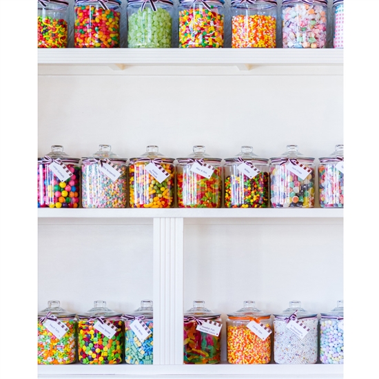 Candy Store Printed Backdrop
