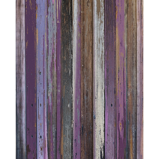 Shades of Purple Wood Floordrop