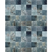 Distressed Blue Tile Floordrop