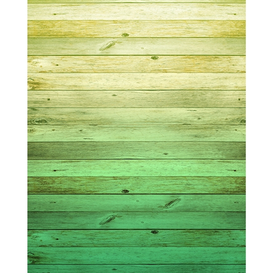Emerald Ombre Wood Planks